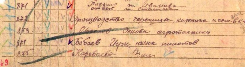 Первая сохранившаяся в библиотеке инвентарная книга, январь 1946г.