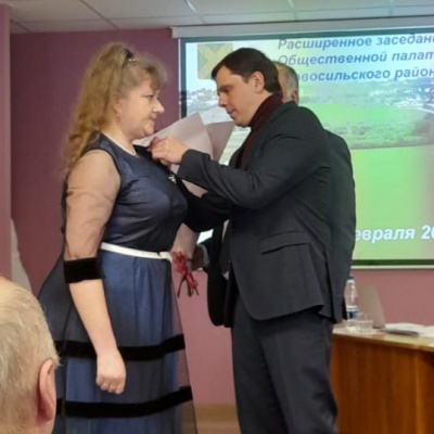 Награждение  медалью  Тургенева 0